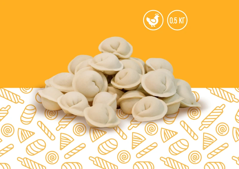 Пельмени куриные цыпа П/Ф 500г