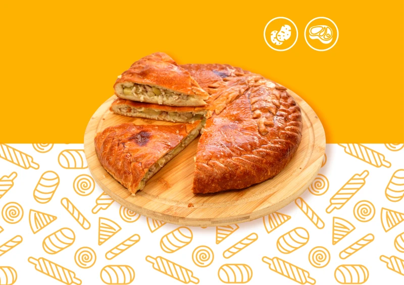 Пирог деревенский фарш-картофель 500г