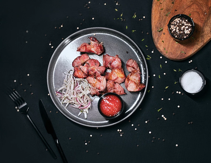 Шашлык из куриного бедра 