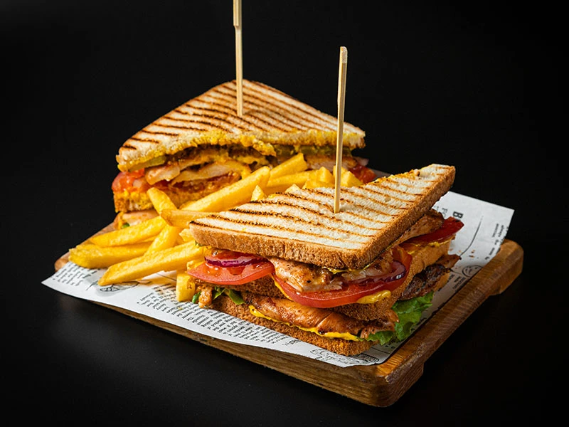 Двойной сэндвич с курицей